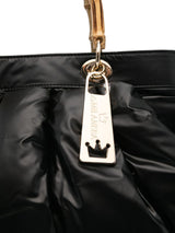 La Milanesa Quilted bamboo-handle tote bag