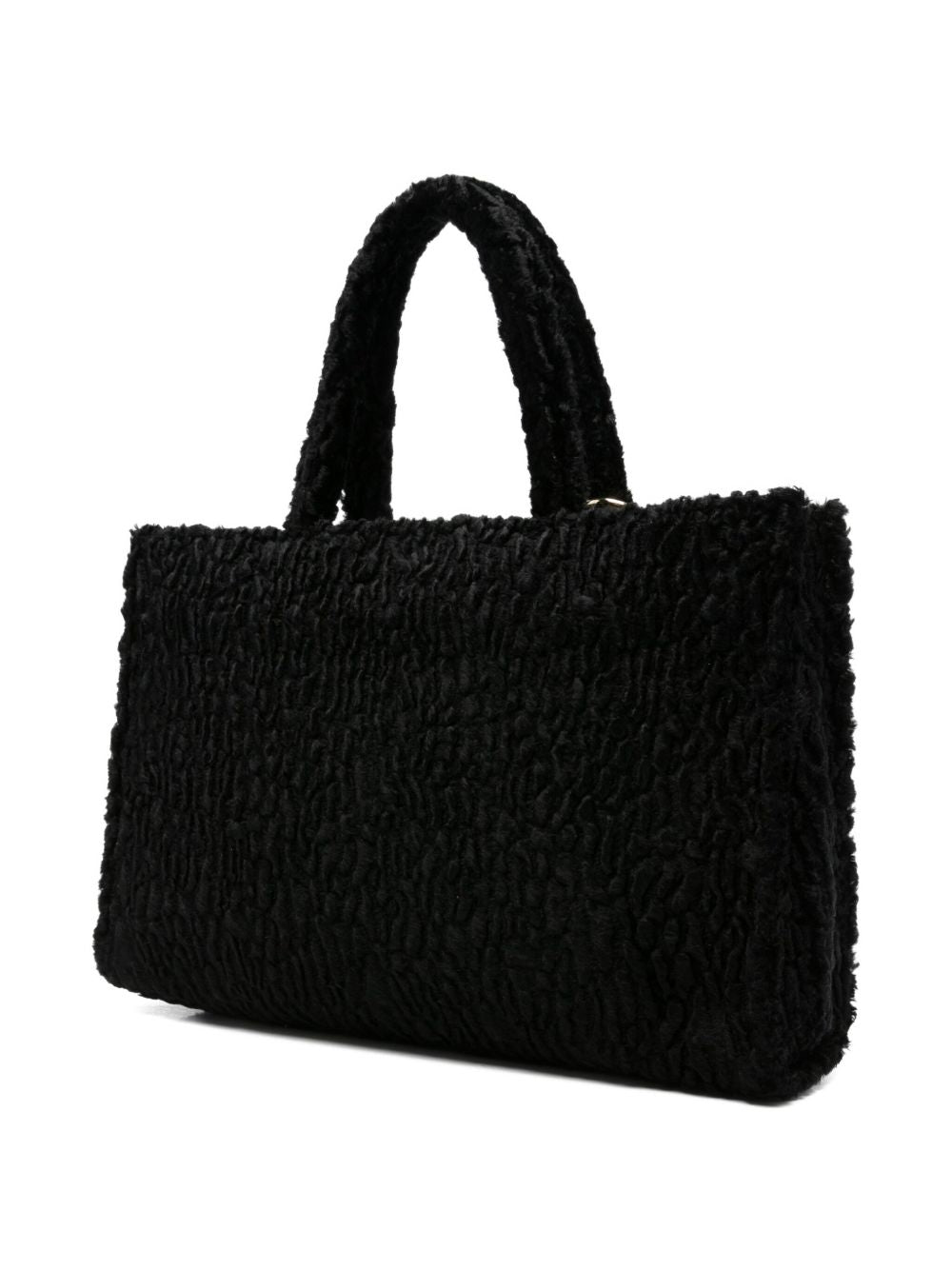 La Milanesa Textured-effect tote bag