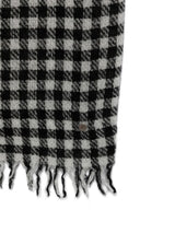Faliero Sarti Gingham frayed-edge scarf