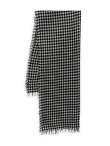 Faliero Sarti Gingham frayed-edge scarf