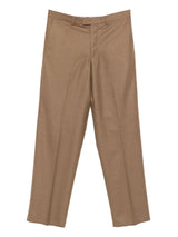 Emporio Armani Pressed-crease front-fastening trousers