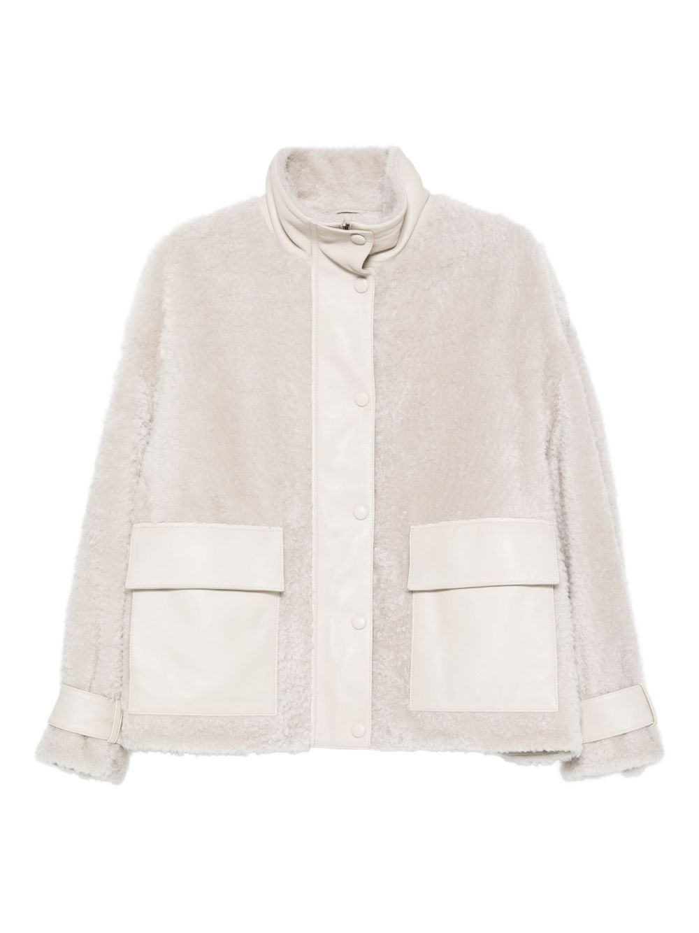 Emporio Armani Patch-pocket shearling jacket
