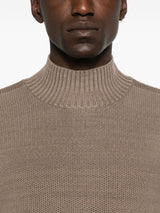 Emporio Armani High-neck striped sweater
