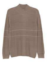 Emporio Armani High-neck striped sweater