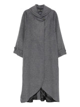 Emporio Armani Icon Long Alpaca Wool Beaver Coat