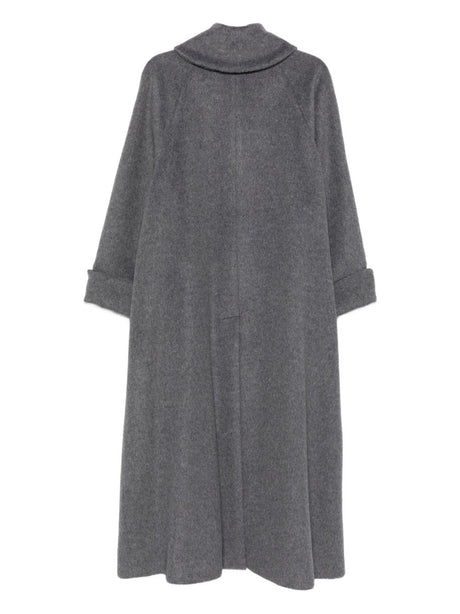 Emporio Armani Icon Long Alpaca Wool Beaver Coat