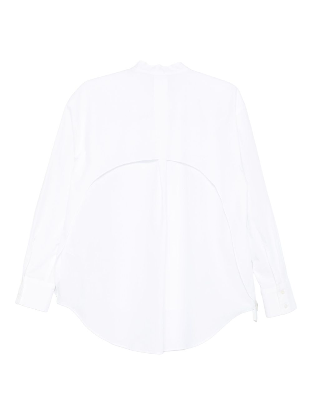Emporio Armani Button-front curved-hem shirt