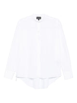 Emporio Armani Button-front curved-hem shirt