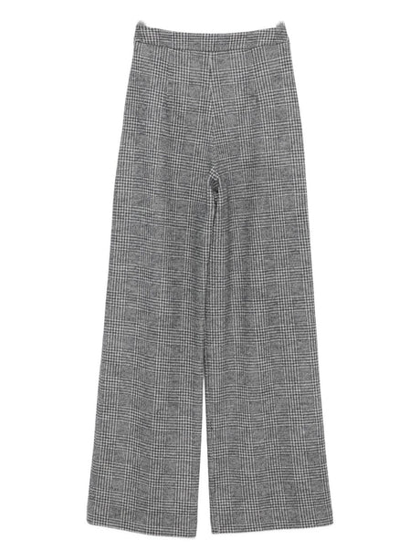 Emporio Armani Pleated check-pattern trousers