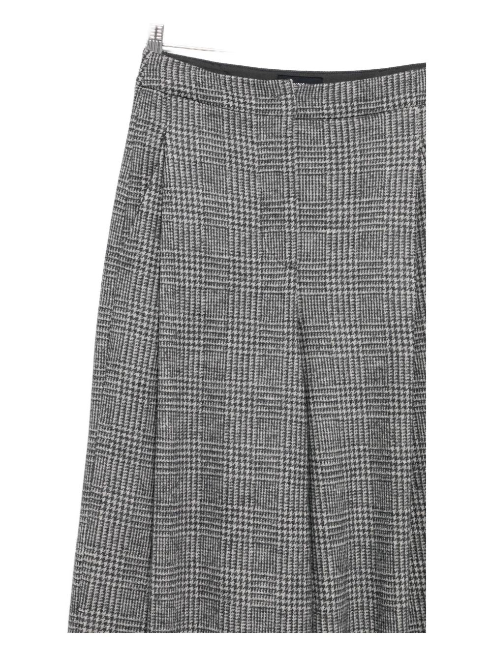 Emporio Armani Pleated check-pattern trousers
