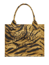 Ganni Zebra Print Large Tote