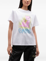 GANNI T-shirts and Polos White
