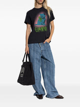 GANNI T-shirts and Polos Grey