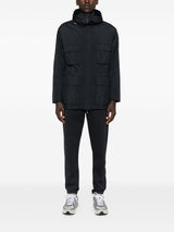 Emporio Armani Hooded multi-pocket coat