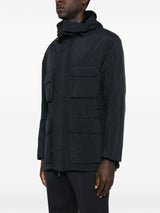 Emporio Armani Hooded multi-pocket coat
