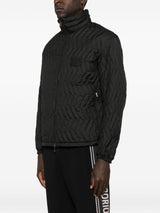 Emporio Armani Quilted-chevron jacket