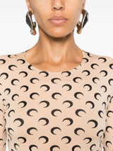 Marine Serre Crescent Moon-print top