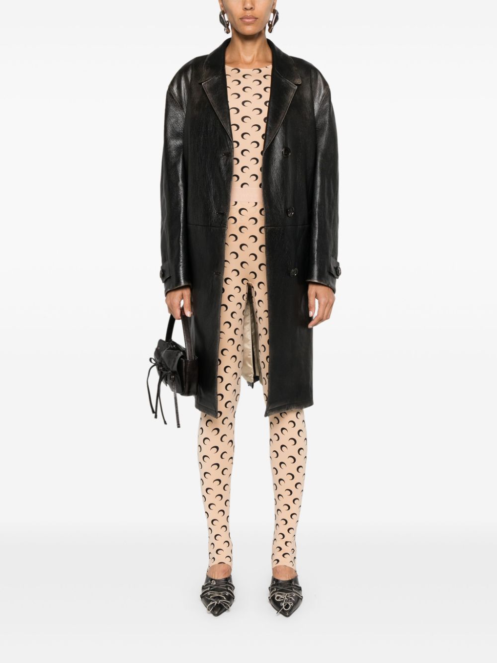 Marine Serre Crescent Moon-print top