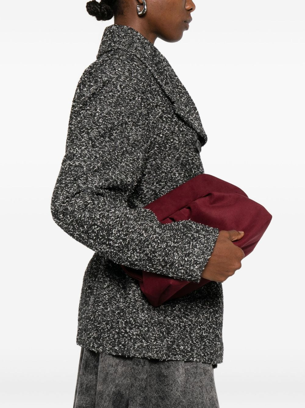 Themoire' Bios pleated clutch bag