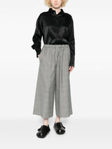 Comme Des Garcons Checked elasticated-waist trousers