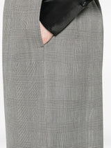 Comme Des Garcons Checked elasticated-waist trousers