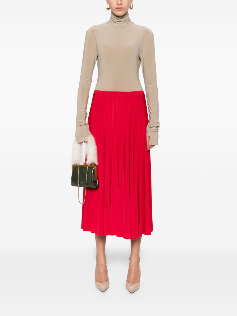 Norma Kamali Skirts Red
