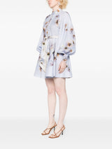 Zimmermann Floral-print linen mini dress