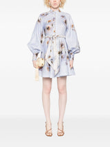 Zimmermann Floral-print linen mini dress
