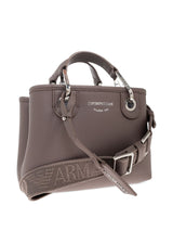 Emporio Armani Small logo-plaque top-handle tote bag