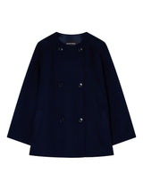 Emporio Armani Double-breasted wool and cashmere pea coat