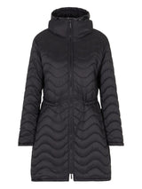 Emporio Armani ASV nylon wave-effect quilted jacket with bib front