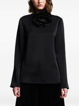 Emporio Armani Blouse with satin flower detail