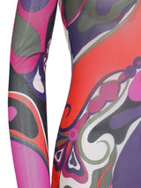 Pucci Swirl-print turtleneck dress