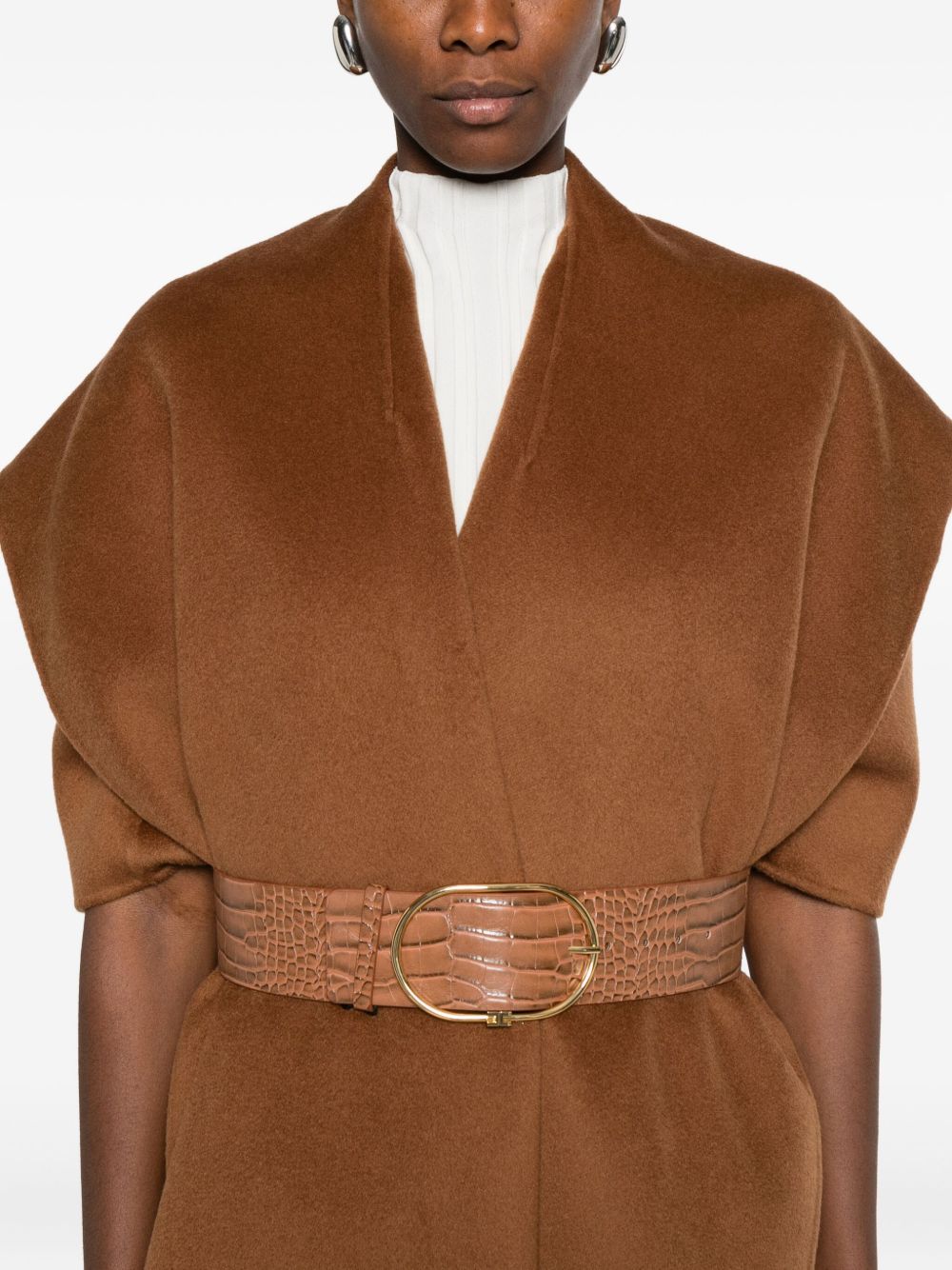 Elisabetta Franchi Coats Brown