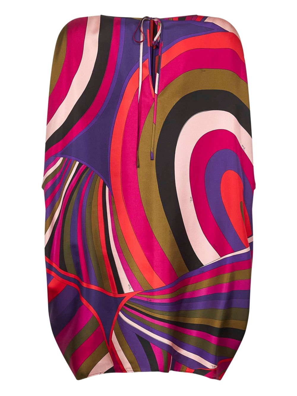 Pucci Abstract-pattern print cape dress