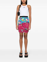 Marine Serre Crescent Moon-embroidered tank top