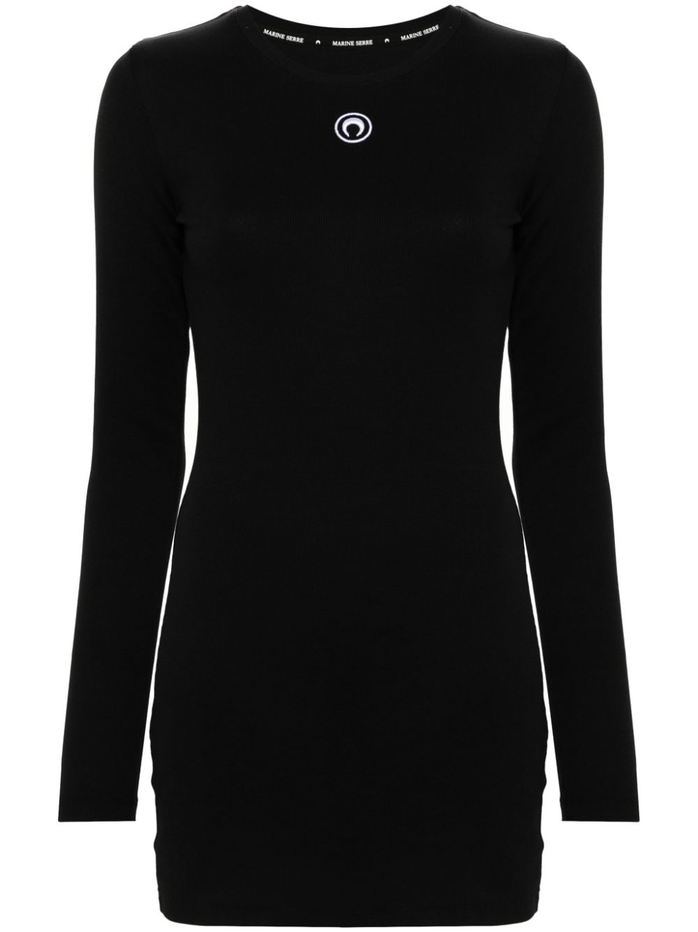 Marine Serre Crescent Moon-embroidered mini dress