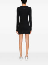 Marine Serre Crescent Moon-embroidered mini dress