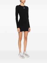 Marine Serre Crescent Moon-embroidered mini dress