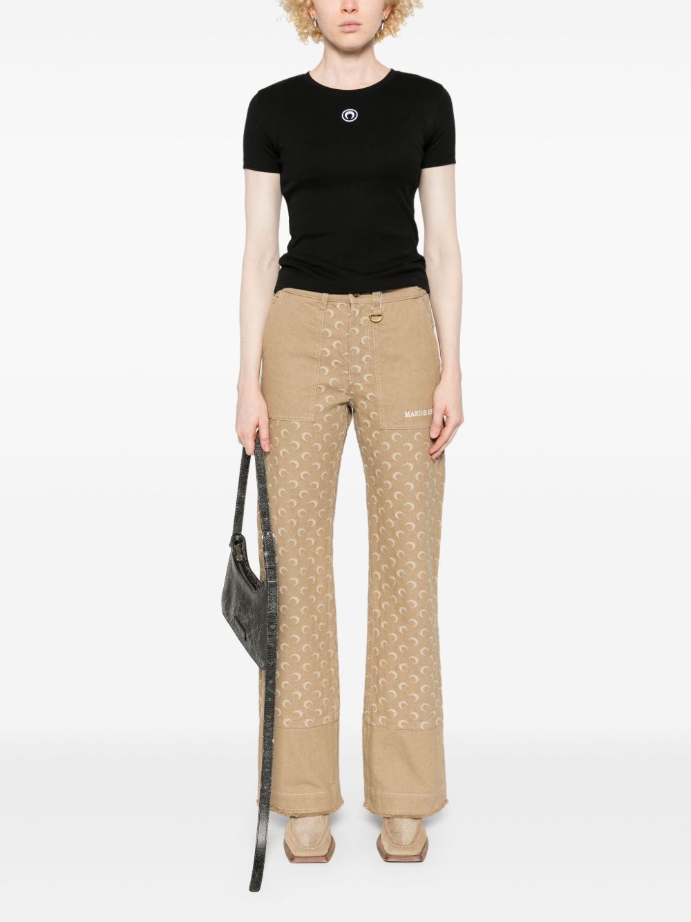 Marine Serre Moon logo T-shirt