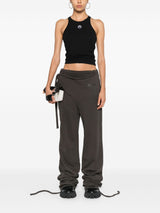 Marine Serre Moon-embroidered ribbed tank top