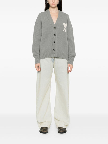 Ami Paris Sweaters Grey