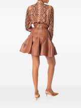 Zimmermann Skirts Leather Brown