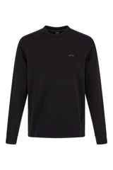 Hugo Boss Black Cotton Logo Details Sweatshirt