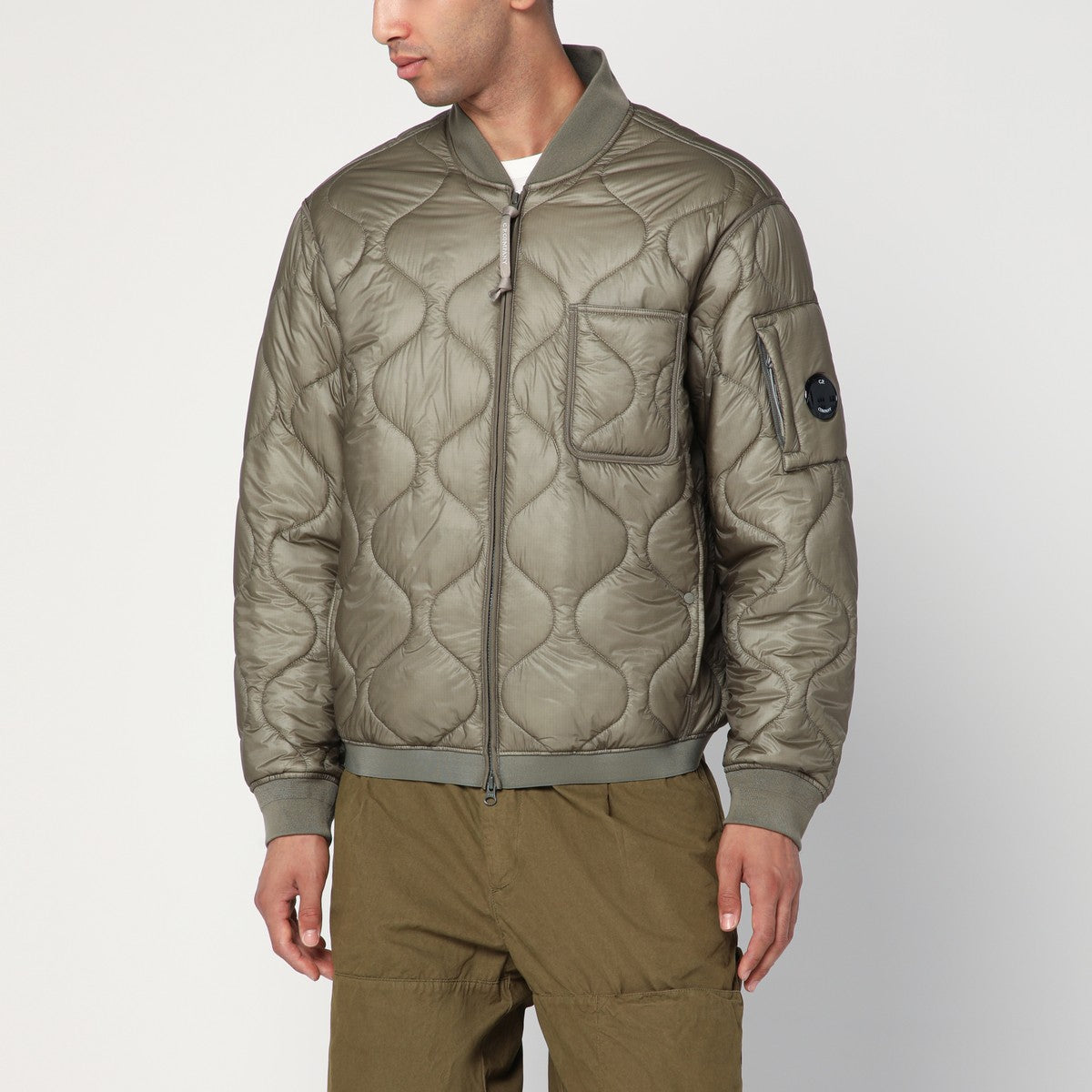 C.P. Company Rock grey zip-up bomber jacket