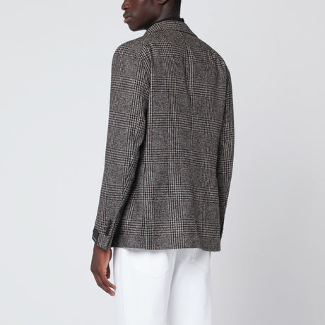 Tagliatore Brown jacket in Prince of Wales check