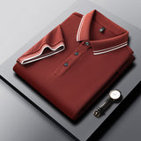 Summer Lapel Mercerized Cotton T-shirt Loose Breathable