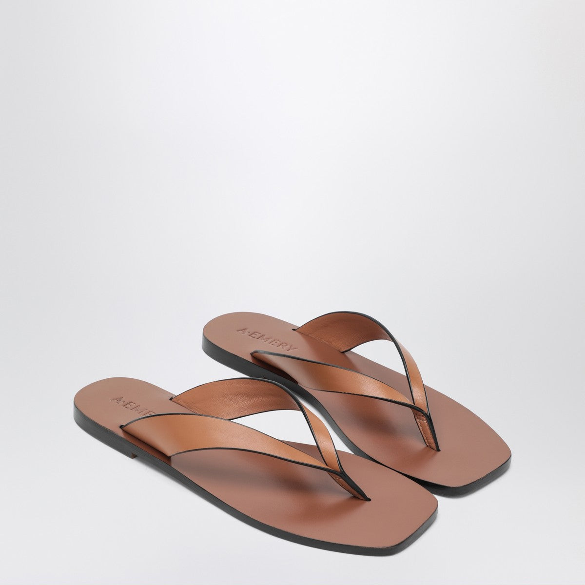 A.EMERY The Kinto Sandals brown in leather