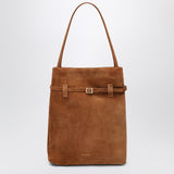Manu Atelier Tote Du Jour Camel suede tote bag