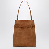 Manu Atelier Tote Du Jour Camel suede tote bag